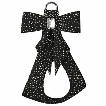 Susan Lanci Designs Customize - Black Tail Bow Emerald Step-In Harness