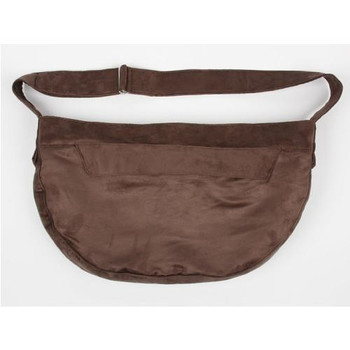 Susan Lanci Chocolate Suede Cuddle Dog Carrier