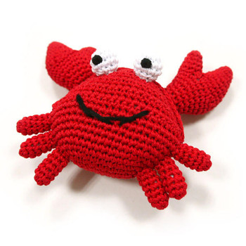Dogo Pet Crab PAWer Squeaker Dog Toy