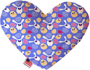 Mirage Pet Chicks And Bunnies Canvas Heart Dog Toy, 2 Sizes