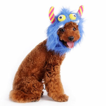 Dogo Pet Blue Furry Monster Pet Dog Hat
