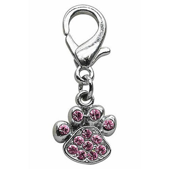 Mirage Paw Lobster Claw Dog Collar Charm - Pink 