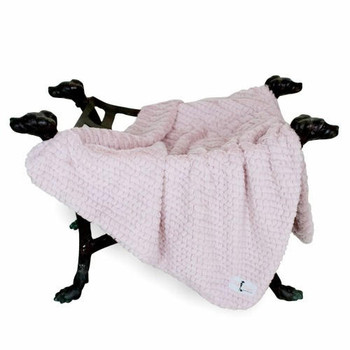 Hello Doggie Paris Pet Dog Blanket or Throw - Rosewater 