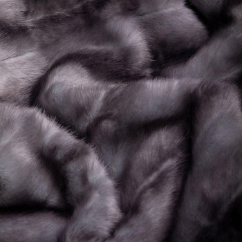 Hello Doggie Designer Faux Fur Pet Dog Throw Blanket - Platinum 