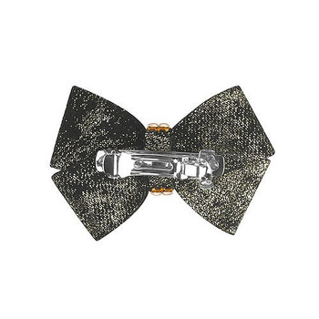 Susan Lanci Designs Black Glitzerati Nouveau Bow Hair Bow Barrette 