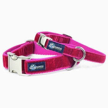 Raspberry Velvet Essential Dog Collar