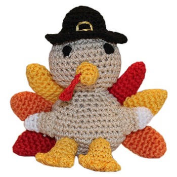 Knit Knacks Tom The Turkey Organic Cotton Small Dog Toy