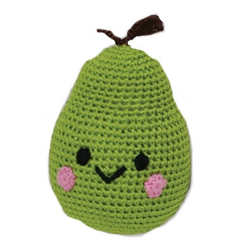 Knit Knacks Bartlett Pear Organic Cotton Small Dog Toy