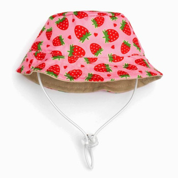 Strawberries Bucket Pet Dog Hat