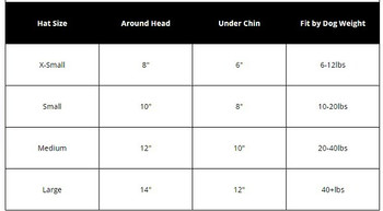 The Worthy Dog Bucket Hat Size Chart