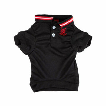 Polo Dog Shirt - Black- Tiny and Small Pet