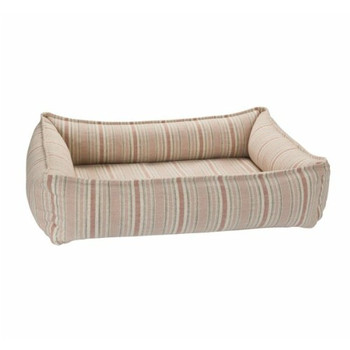 Sanibel Stripe Linen Urban Lounger Pet Dog Bed