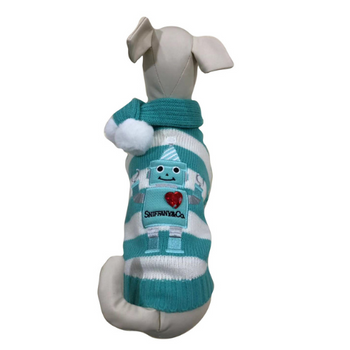Designer Sniffany Robot Heart Dog Sweater