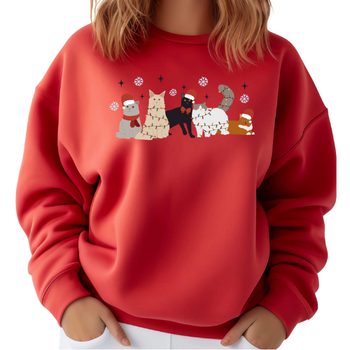 Christmas Cats People Unisex Sweatshirt - More Colors