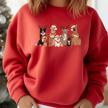 Christmas Dogs People Unisex Sweatshirt - More Colors