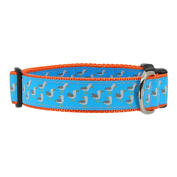 Dog Collar - Seagulls -  3/4 & 1 1/4
