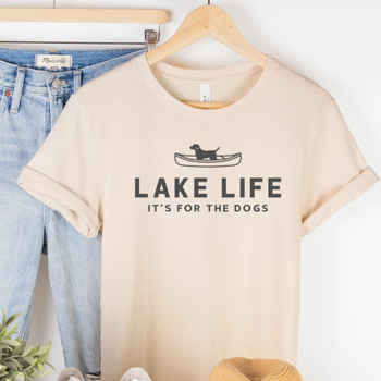 Lake Life Its For The Dogs Human Unisex T-Shirts - More Colors
