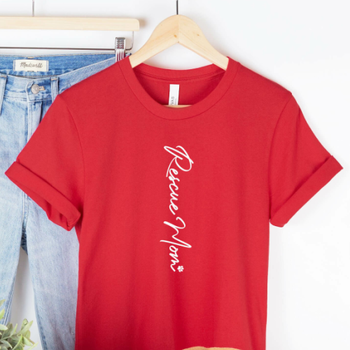 Rescue Mom Vertical Human Unisex T-Shirts - More Colors