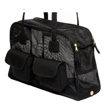 Black Mesh "See Through" Pet Dog Cargo Carrier