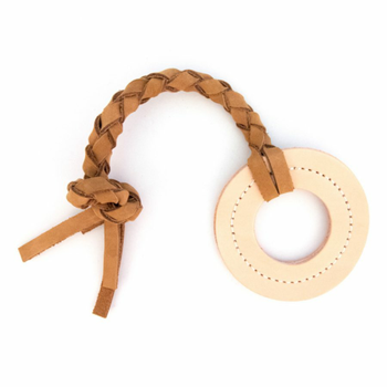 Leather Tug Toy for Dogs - Ring Shaped