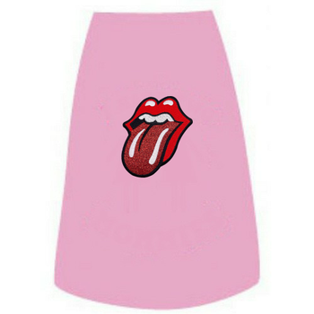 The Rolling Stones Glitter Tongue Logo Dog Tees