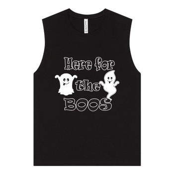 Here for the Boos Unisex Adult Jersey Muscle Tank