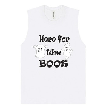 Here for the Boos Unisex Adult Jersey Muscle Tank