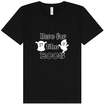 Here for the Boos Unisex V-Neck Shirt