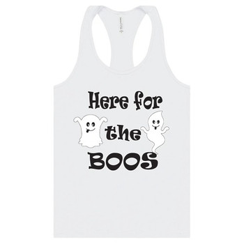 Here For The Boos Women's Jersey Racerback Tank