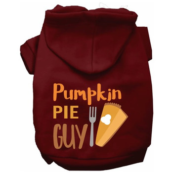 Pumpkin Pie Guy Dog Hoodie - More Colors