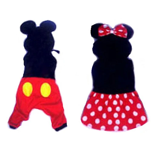 Mickey & Minnie Mouse Pet Dog Costume