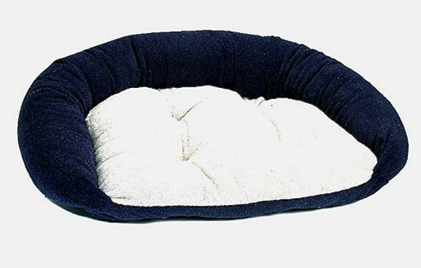 Dog Lounger - Navy Reversible Berber