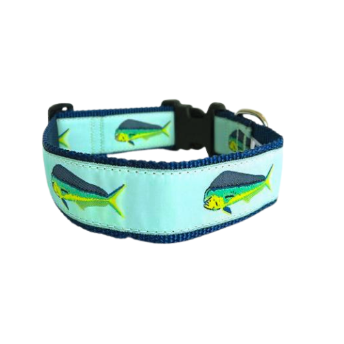 Dog Collar - Mahi Mahi (Mint) - 3/4 & 1 1/4