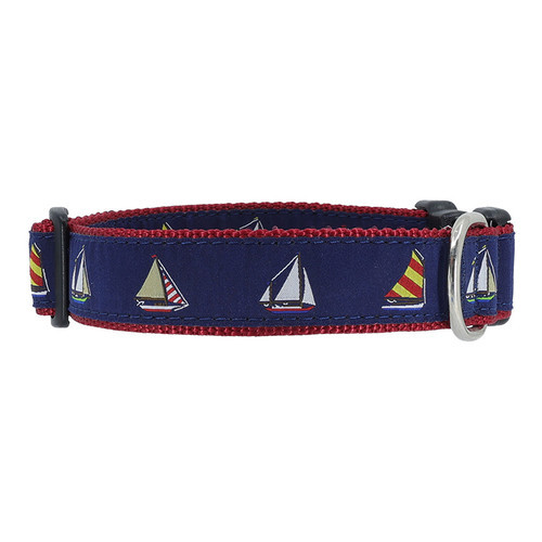 Dog Collar - Sailboats - 1 1/4
