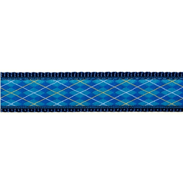 Dog Collar - Argyle Blue - 1/2, 3/4, 1 1/4