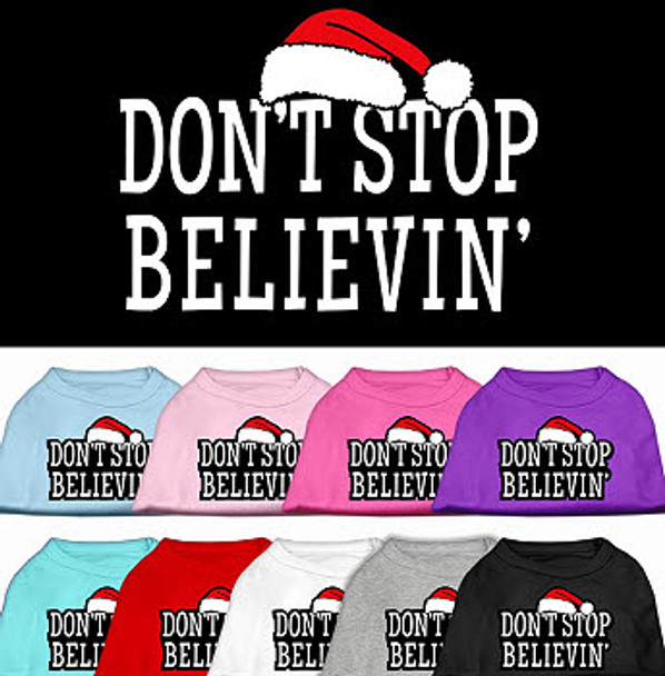 Don't Stop Believing Dog Tee Shirt
