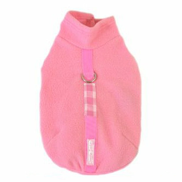 Fleece Wrap Dog Vest - Pink - BIG DOG SIZES