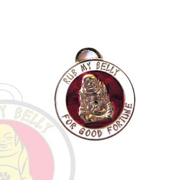 Lucky Buddha Blessing Dog ID Tag