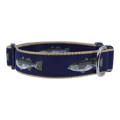 Dog Collar - Striped Bass - 1 1/4