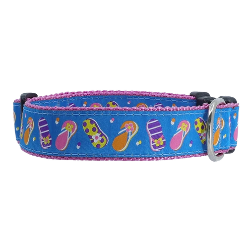 Dog Collar - Summer Sandals - 3/4 & 1 1/4