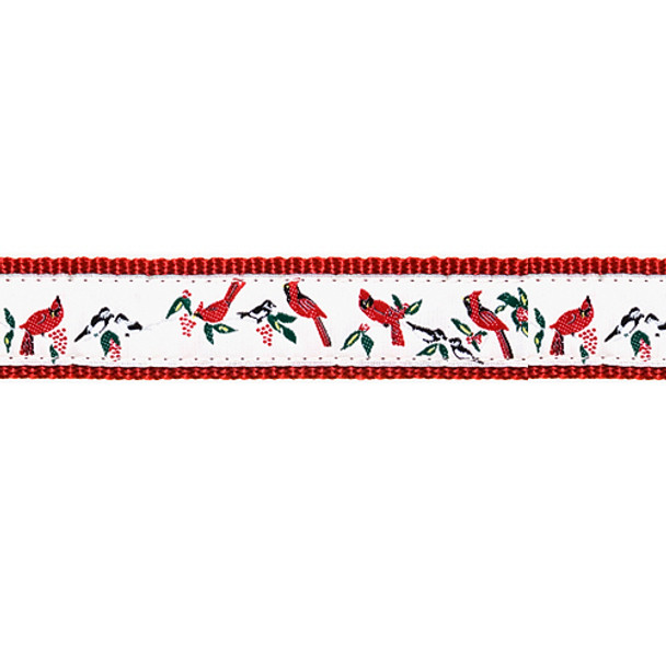 Dog Collar - Cardinal Birds - 1 1/4