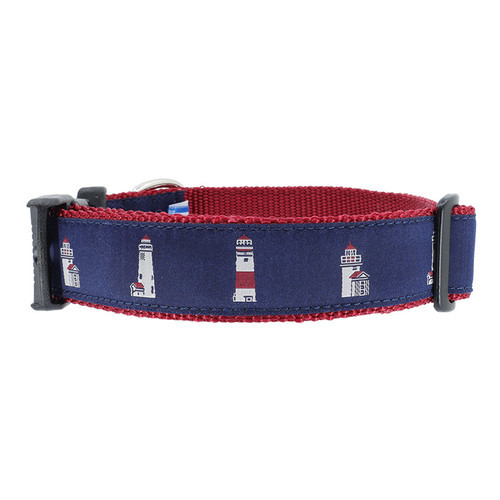 Dog Collar - Nantucket Lighthouses - 1 1/4