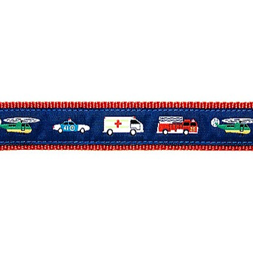 Dog Collar - Emergency Vehicles - 1 1/4