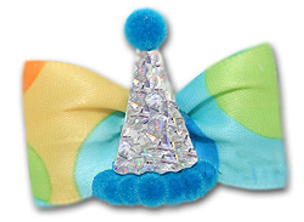 Dog Bow Barrette - Party Time