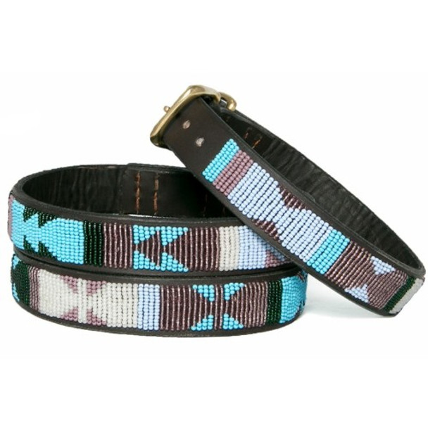 Jacaranda African Beaded Collar & Leash Collection