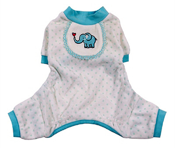 Blue Elephant Dog Pajamas