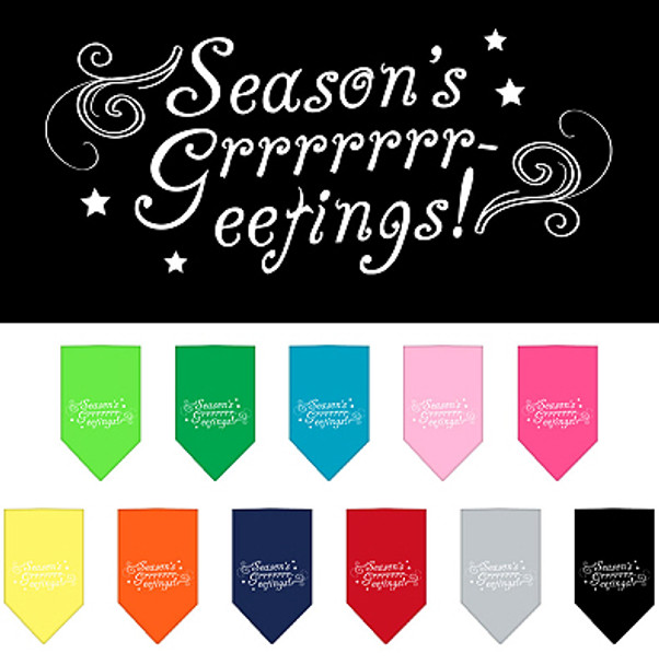 Christmas Holiday Dog Bandana - Seasons Grrr eetings