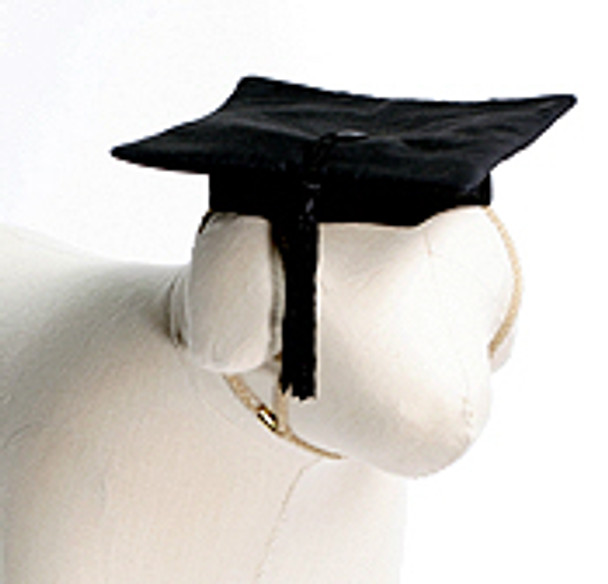 Dog Black Graduation Cap with Tassel