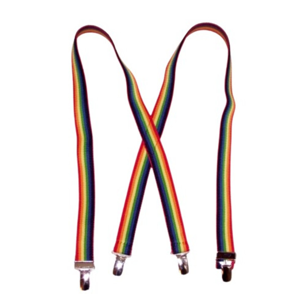 Colorful Rainbow Dog Suspenders - Medium - Large Dogs