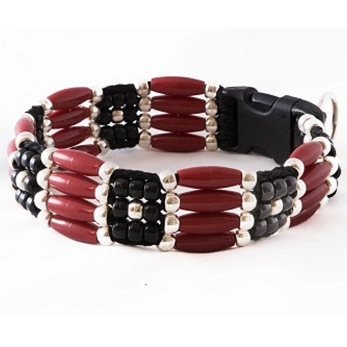 Southwestern Beaded Russet Sky Dog Collar